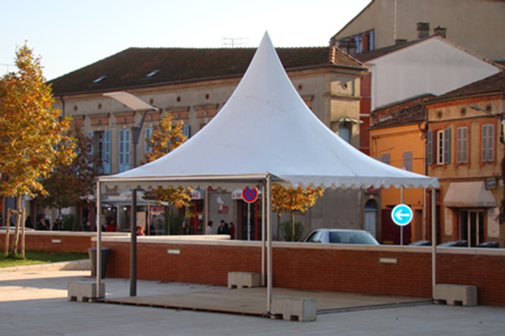 Montage Plancher pour Tente Silhouette, Château de Pennautier